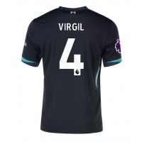 Camisa de time de futebol Liverpool Virgil van Dijk #4 Replicas 2º Equipamento 2024-25 Manga Curta